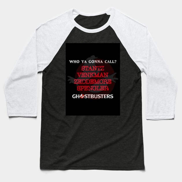 The Team Baseball T-Shirt by GCNJ- Ghostbusters New Jersey